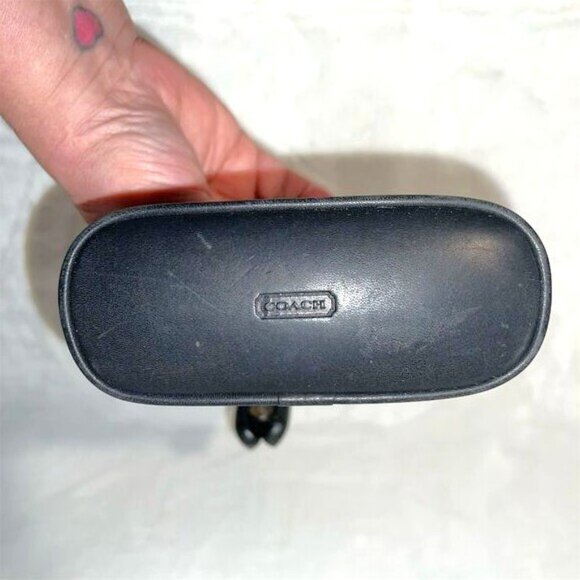 Coach Women's Black Leather  Pouch Zip Top - Picture 3 of 11